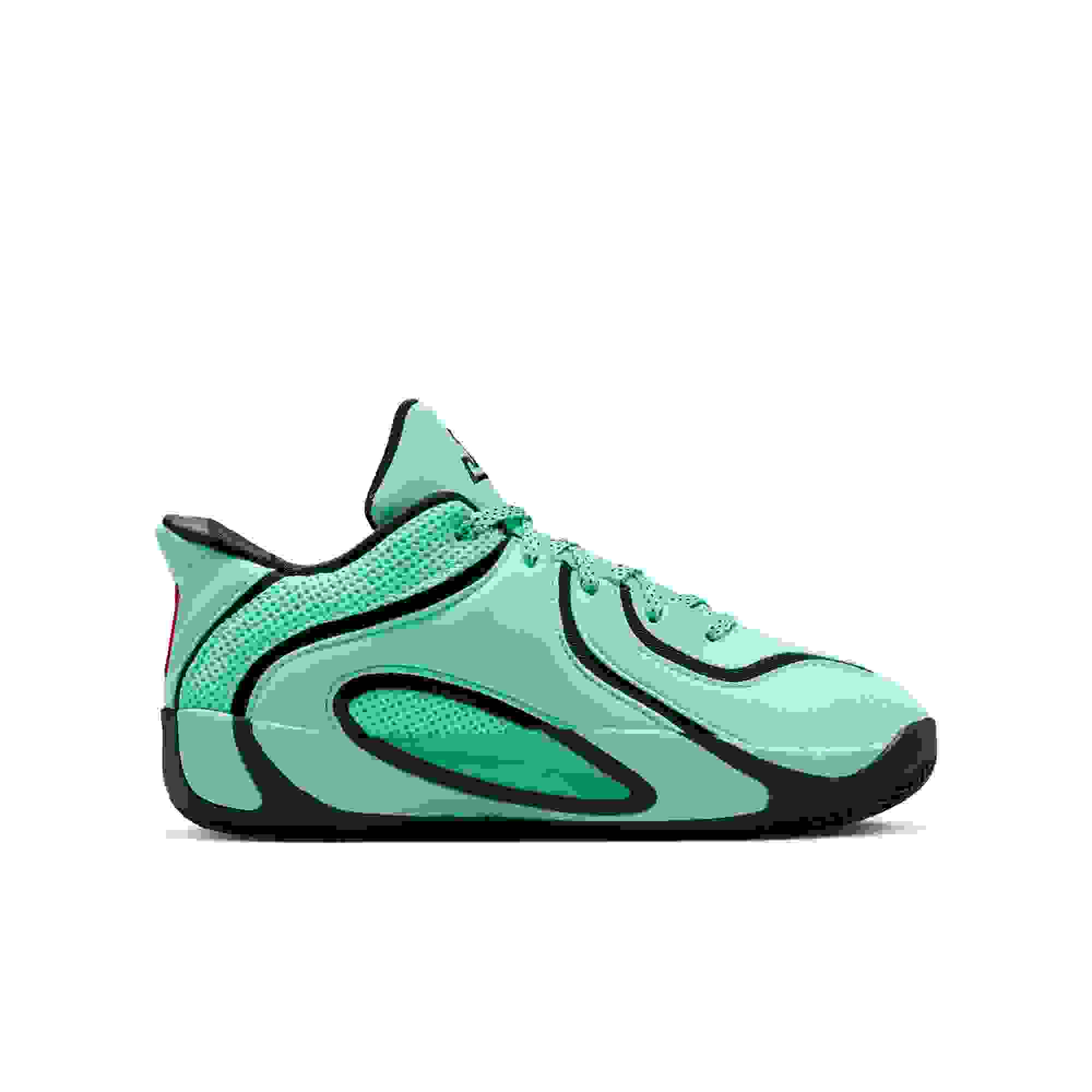 Jordan Tatum 4 Grade School Kids' "Green Glow" Basketball Shoe